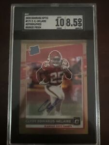 2020 Optic Clyde Edwards-Helaire Bronze Prizm Rated Rookie Auto RC #171 Chiefs