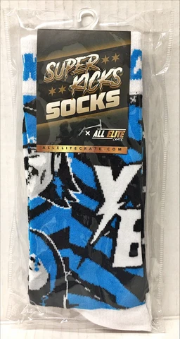 All Elite Wrestling Crate Exclusive Young Bucks Super Kicks Socks - Unisex Crew Cover