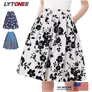 Taydey A-Line Pleated Vintage Skirts for Women - Picture 1 of 21