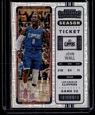 2022-23 Panini Contenders John Wall Season Ticket #71 Los Angeles Clippers - Image 1 of 2