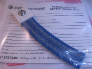 Correa de muñeca antiestática elástica 7 mm ESD SYSTEMS 22000 NOS bolsa sellada cantidad 5 - Imagen 1 de 4