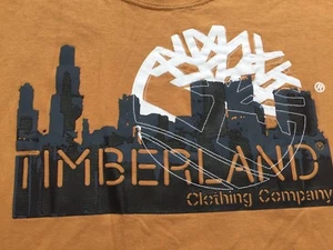 VTG. TIMBERLAND Clothing Co Mens Old School Raised Logo Dawn Downtown T-shirt XL - Picture 1 of 5