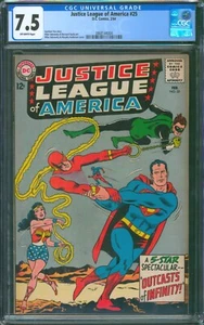 Justice League of America #25 ⭐ CGC 7.5 ⭐ Silver Age JLA Superman DC Comic 1964 - Imagen 1 de 2
