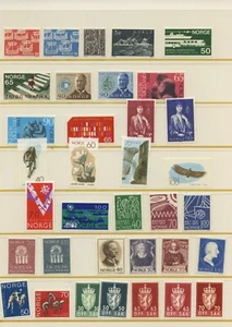 Norway Lot, 50+ Stamps, 1960s, MNH OG, Post Office Fresh - Picture 1 of 2