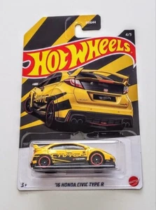 Honda Civic Type R Yellow Hot Wheels from set - Picture 1 of 1
