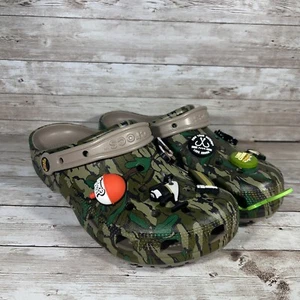 Luke Combs Crocs X Bootleggers Camo Men Size 8 Womens 10 Slip On Clogs Green NEW - Picture 1 of 7