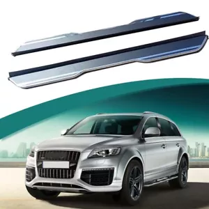 Running Boards fit Audi Q7 2006-2015 Side Step Nerf Bars Protector w/brackets - Picture 1 of 7