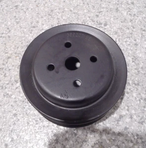 71-74 C3 Corvette 454 3-Groove Water Pump Pulley --GM #3992071 BE--Restored - Picture 1 of 6