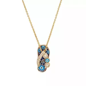 Collana con ciondolo ciabatta malocchio - Foto 1 di 4