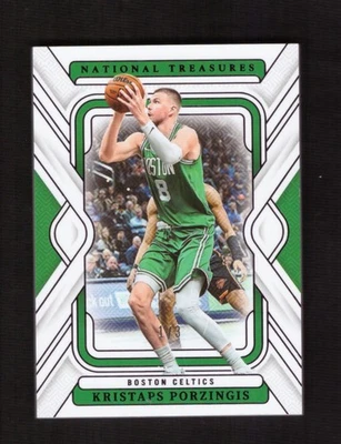 2024-25 Panini National Treasures Kristaps Porzingis Purple 1/3 SSP Celtics - Image 1 of 2