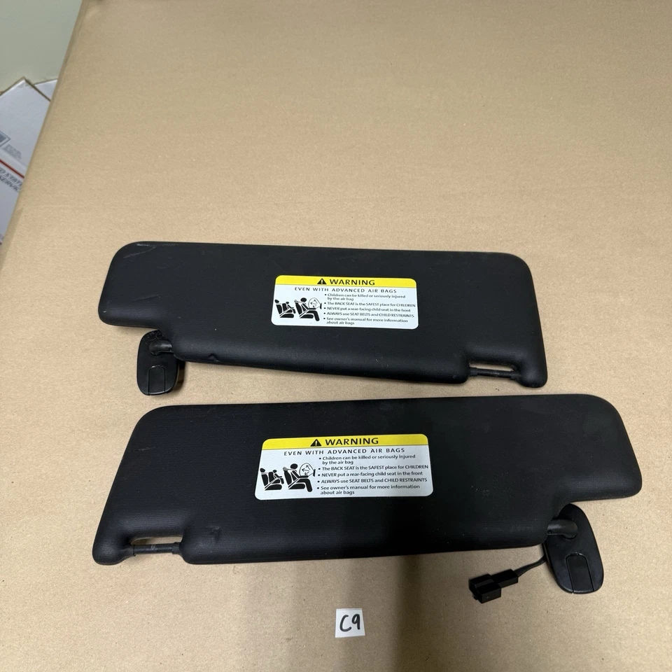 12 - 16 VOLKSWAGEN EOS PARASOL INTERIOR NEGRO TECHO SUPERIOR DELANTERO IZQUIERDO Y DERECHO Foto 1 de 4