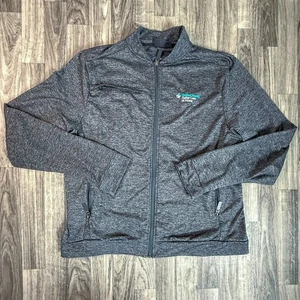 Fossa Sutter Health Gray Full Zip Jacket XL Stretch Poly Spandex Softshell - Picture 1 of 7