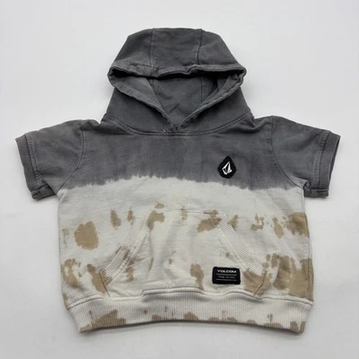 Camiseta com capuz Volcom criança masculina tamanho 18M logotipo multicolorido 100% algodão. #37732 - Imagem 1 de 4