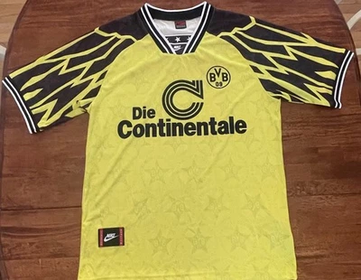 Nike Borussia Dortmund BVB 09 1995-96 Vintage Football Jersey Size XL, Sammer #6 - Image 1 of 4