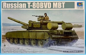 Trumpeter 1/35 05581 Russian T-80BVD MBT Brand New Complete Kit - Bild 1 von 2