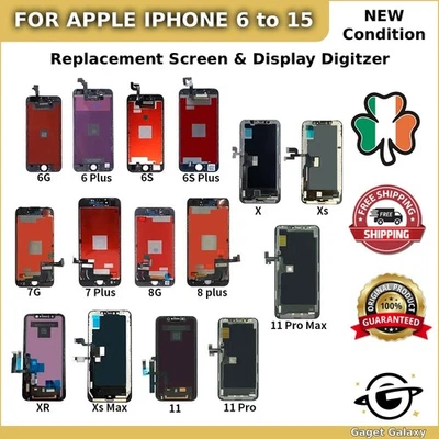 iPhone X XR 8 7 6s 15 14 13 12 11 Pro Max Replacement LCD Screen Touch Display - Image 1 of 2