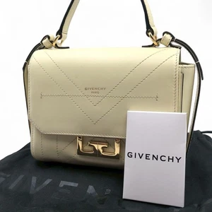 Givenchy Handtasche Leder creme Mini Eden Logo klein mit Staubbeutel echt - Bild 1 von 24