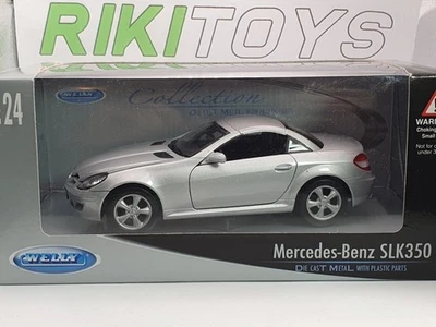 Mercedes Benz SLK 350 Welly 1/24 Argento 2005 - Immagine 1 di 3
