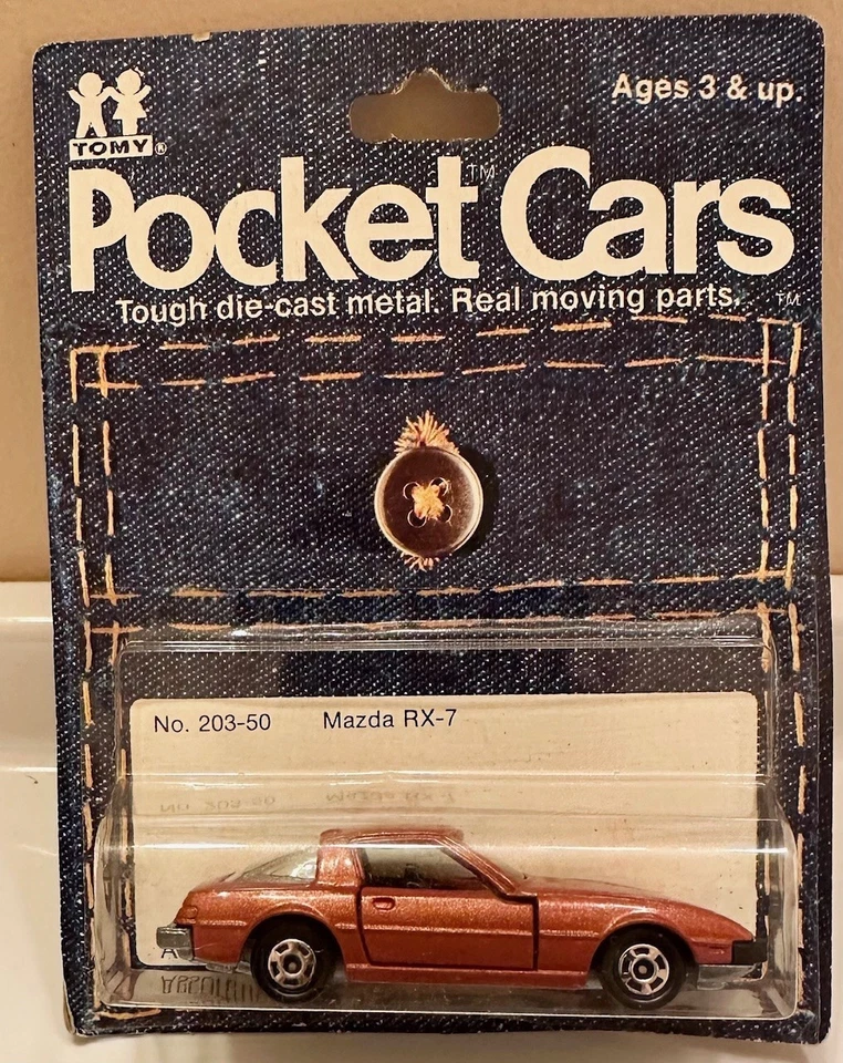 Tomica Pocket Car Blister 1974 - Mazda RX-7 #50 - Hecho en Japón Foto 1 de 1