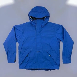De Colección Años 90 Nike Swoosh Ripstop Pullover Anorak Chaqueta Cortavientos Adulto S Azul Raro - Imagen 1 de 8
