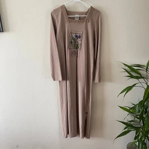Viva City Maxi Dress Womens Small Art-To-Wear Lagenlook Casual Modest Vintage - Picture 1 of 12
