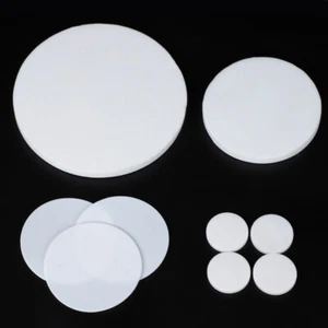 10x PTFE Plastic Solid Discs Flat Round Pad Sealed Cushioning 5mm-150mm Diameter - Picture 1 of 5