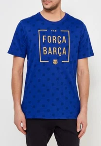 SZ MEDIUM Nike Barcelona FC Futbol Soccer Messi Suarez Men's T-Shirt 913403-455 - Picture 1 of 11