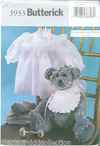Butterick 16 Victorian Bear Pattern with Dress #3933 - Picture 1 of 1