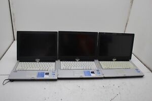 Lot of 3 Fujitsu LifeBook T900 Laptops Intel Core i5-520M 4GB Ram - No HDD/Batt