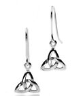 Celtic Trinity Knot Earrings Drop Sterling Silver 925 Hallmarked Drops