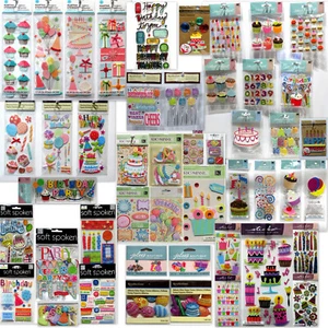 Birthday🎈Scrapbook Stickers Jolee's💗Martha Stewart🌻K & Company💕Cupcakes Bake - Picture 1 of 62
