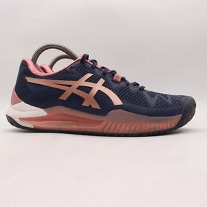 Asics Gel Resolution 8 Women's Size 8.5 Blue Pink Running Sneakers 1042A072 - Picture 1 of 9
