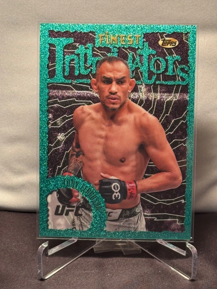 2024 Topps Finest UFC - TONY FERGUSON - INTIMIDATORS - Aqua Glitter #INT-1 - Image 1 of 2
