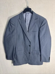 Murano Collezione Men's 42L Sport Coat Suit Jaclet Gray Stripes Peak Lapel 2 BTN - Picture 1 of 13