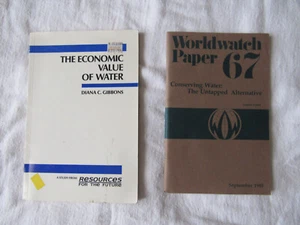 Lot of 2 The Economic Value of Water & Worldwatch Paper 67 Conserving Untapped - Bild 1 von 8