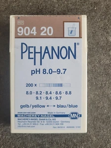 Languettes pH, PEHANON 8,0–9,7, pour solutions colorées Languettes pH x200 - Foto 1 di 2