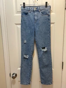 Express Women’s Slim High Rise Ripped Jeans, XS - Picture 1 of 5