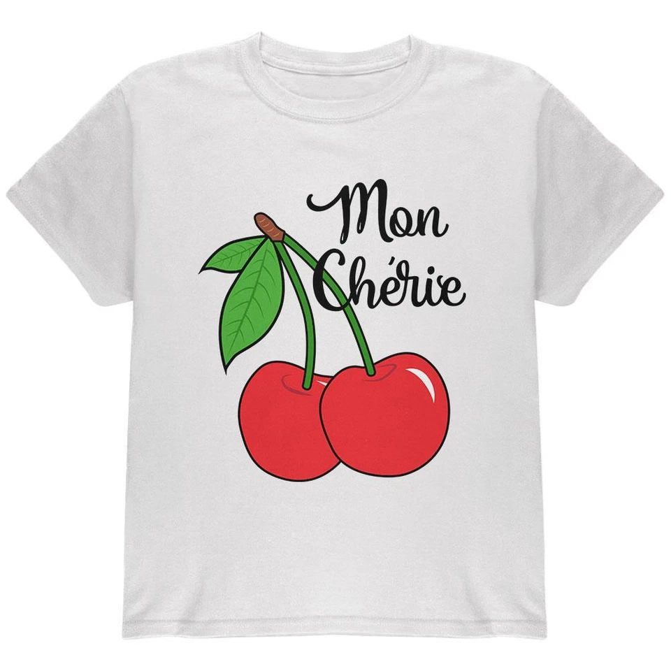 Camiseta Juvenil Fruit Cherry Mon Cheri My Darling Foto 1 de 1