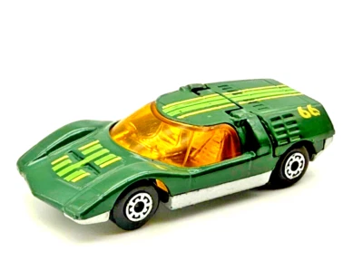 Matchbox Lesney MB66 Superfast 1971 Green Mazda RX 500 Mint in PVC Display - Image 1 of 4