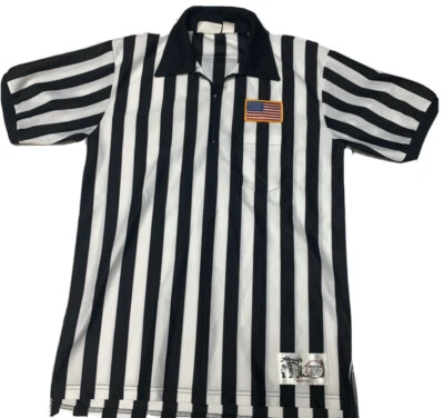Camiseta deportiva de árbitro Honig's Whistle Stop Árbitro para hombre L negra blanca B Foto 1 de 4