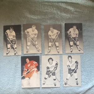 Vintage Detroit Red Wings (x7) Photos/Postcards By J.D. McCarthy