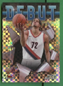 RAYAN RUPERT 2023-24 TOPPS FINEST CHECKERBOARD REFRACTOR RC DEBUT TRAIL BLAZERS - Picture 1 of 2