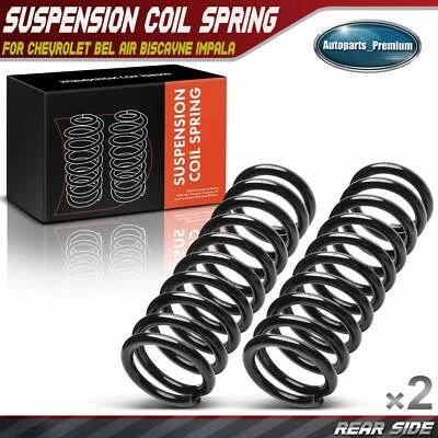 2x Rear Left & Right Coil Spring for Chevrolet Bel Air Biscayne Impala 1959-1964 - Image 1 of 4