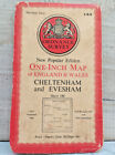 Vintage Ordnance Survey Map CHELTENHAM & EVESHAM 144 1st ED 1946 National Grid 