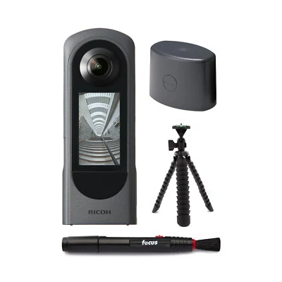 Cámara Ricoh Theta X 360 grados con tapa de lente paquete TL-3 con accesorios Foto 1 de 4