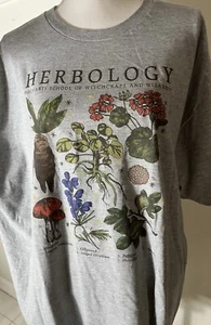 Harry Potter T-Shirt XL grau Kräuterkunde Hogwarts Schule der Hexerei Zauberei - Bild 1 von 10