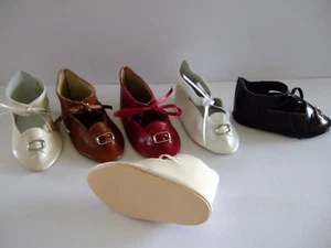 Lederschuhe JU12 (10cm) für Puppe Antik Puppe Schuhe- G.Bravot -frankreich - Bild 1 von 3