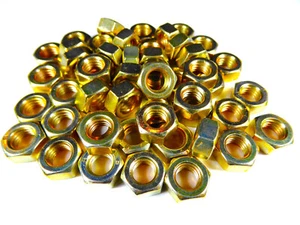 50 x DIN 934 Mutter M8, gelb verzinkt - Bild 1 von 1