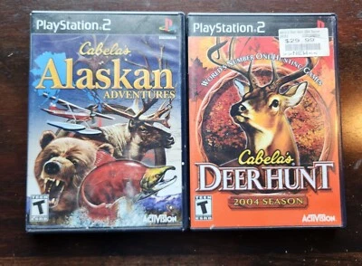 CABELA'S DEER HUNT 2004 Season for PS2 Sony + Alaskan Adventures Lot of 2 - Image 1 of 3