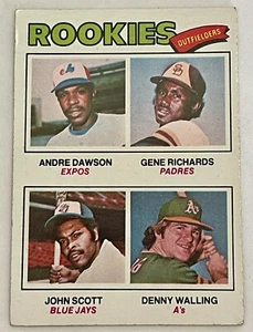 1977 Topps - Rookie Outfielders #473 Andre Dawson, Denny Walling, Gene Richards - Bild 1 von 2